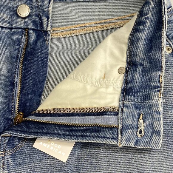 Good American Women’s Good Legs Straight Jeans – Light Blue – Size 14 - Picture 11 of 13
